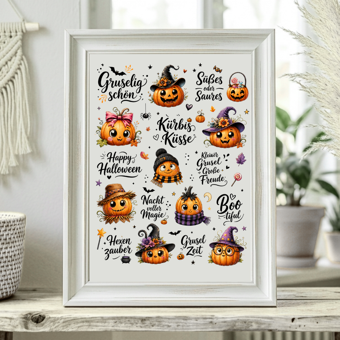 Rub On randlos •Happy Halloween• A5 Bogen •061•
