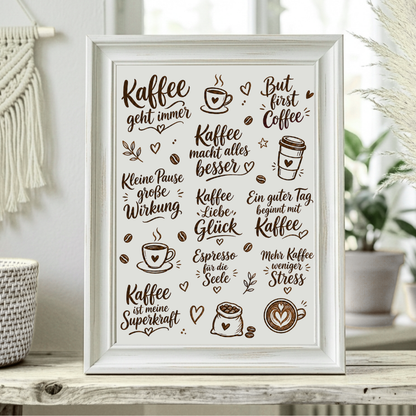 Rub On randlos •Kaffee• A5 Bogen  •090•
