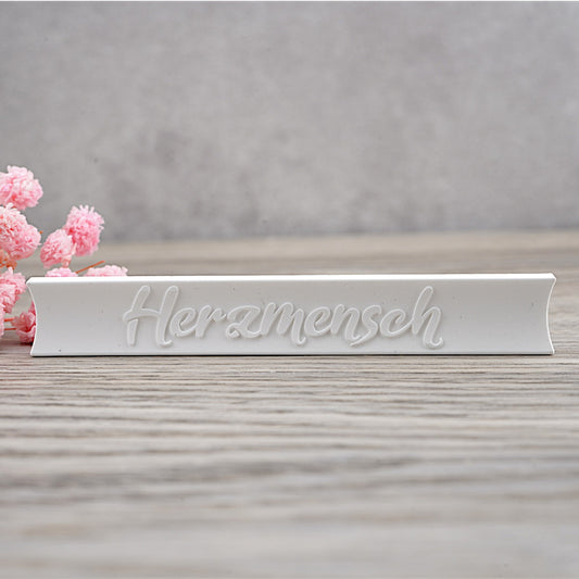 Klötzchen · Mini · "Herzmensch"