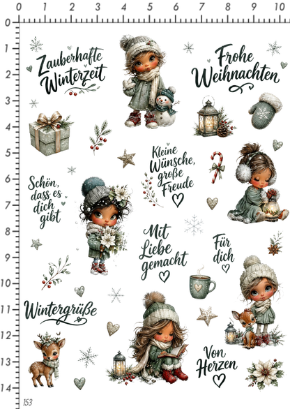 Rub On randlos •Winterzeit• •153•
