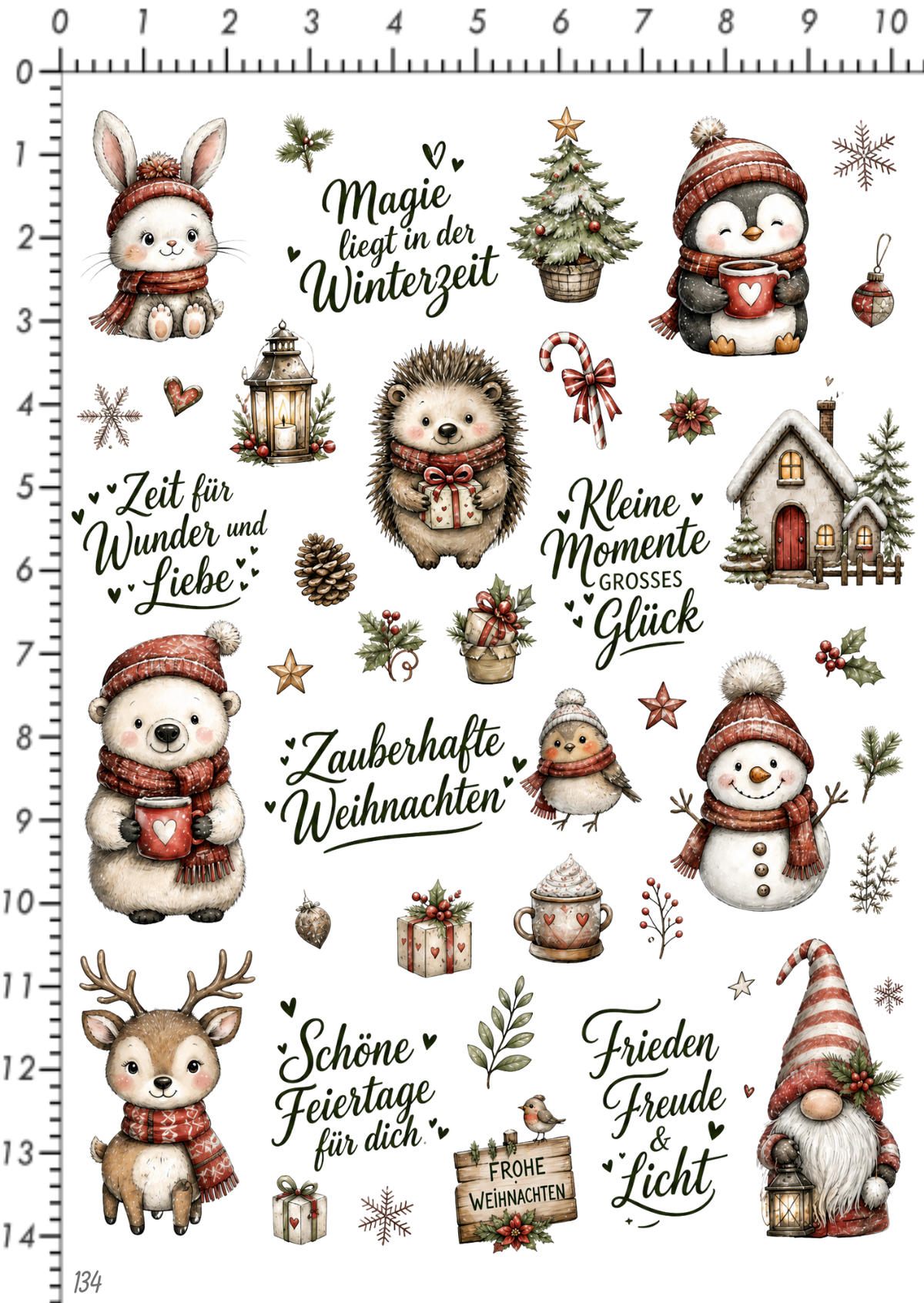 Rub On randlos •Magische Winterzeit• •134•