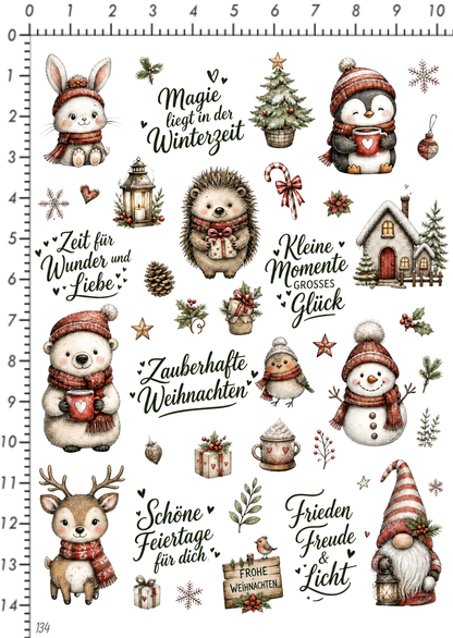 Rub On randlos •Magische Winterzeit• •134•
