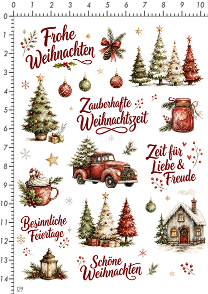 Rub On randlos •Zauberhafte Weihnacht• •129•