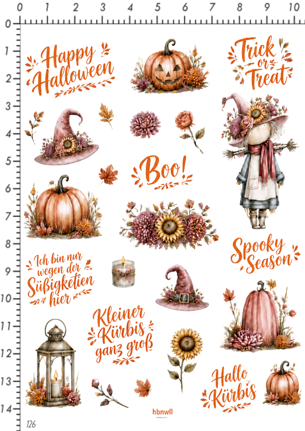 Rub On randlos •Trick or Treat•  •126•