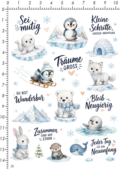 Rub On randlos •Polar Tiere• •114•