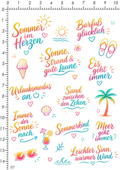 Rub On randlos •Urlaubsmodus• •109•
