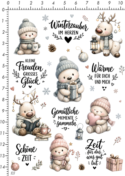 Rub On randlos •Kleine Winterfreuden• •103•
