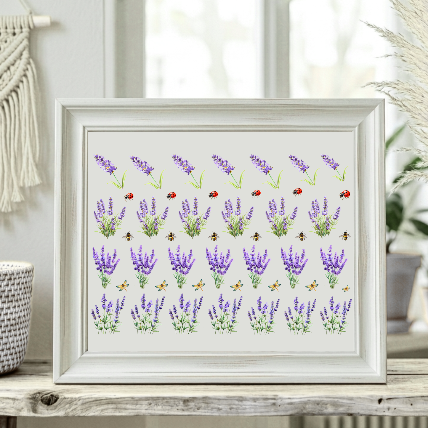 Rub On randlos •Lavendel pur• A5 Bogen