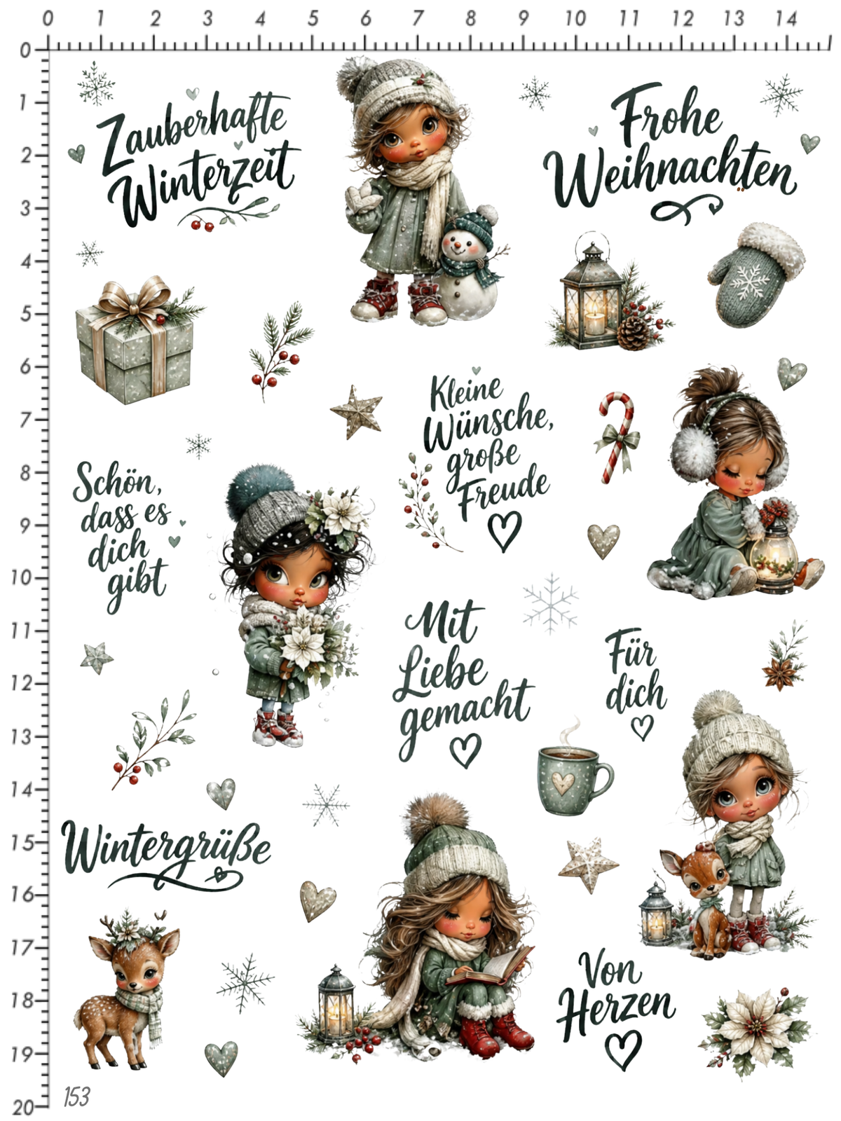 Rub On randlos •Winterzeit• •153•