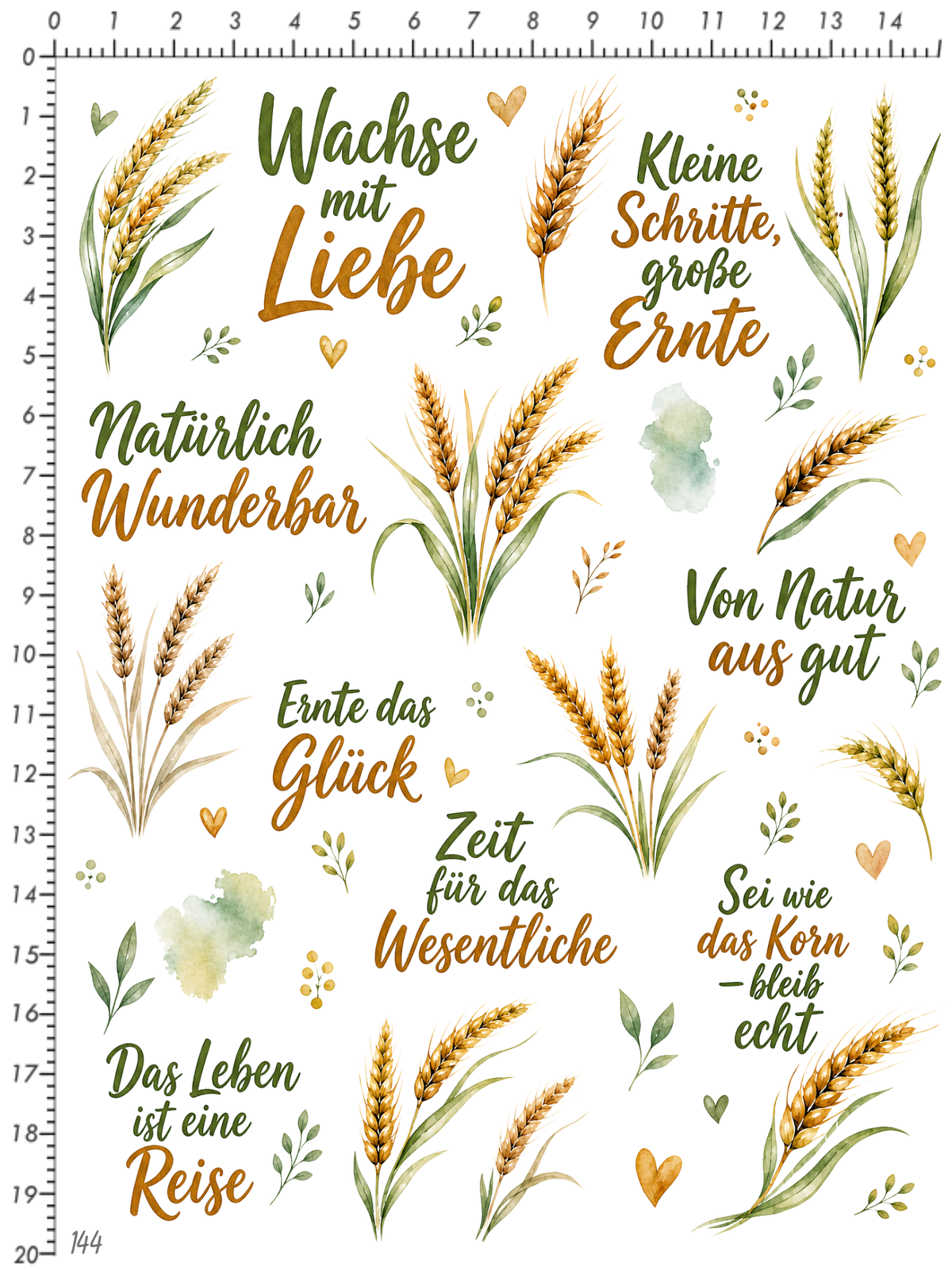 Rub On randlos •Ernte das Glück• •144•