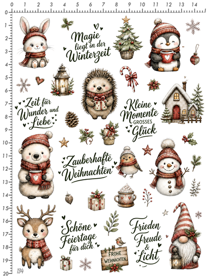 Rub On randlos •Magische Winterzeit• •134•