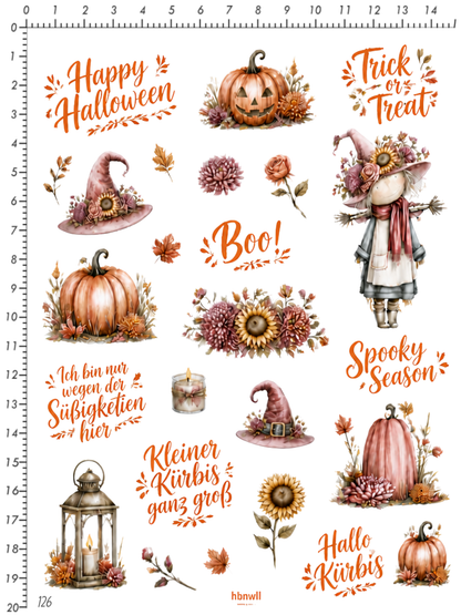 Rub On randlos •Trick or Treat•  •126•