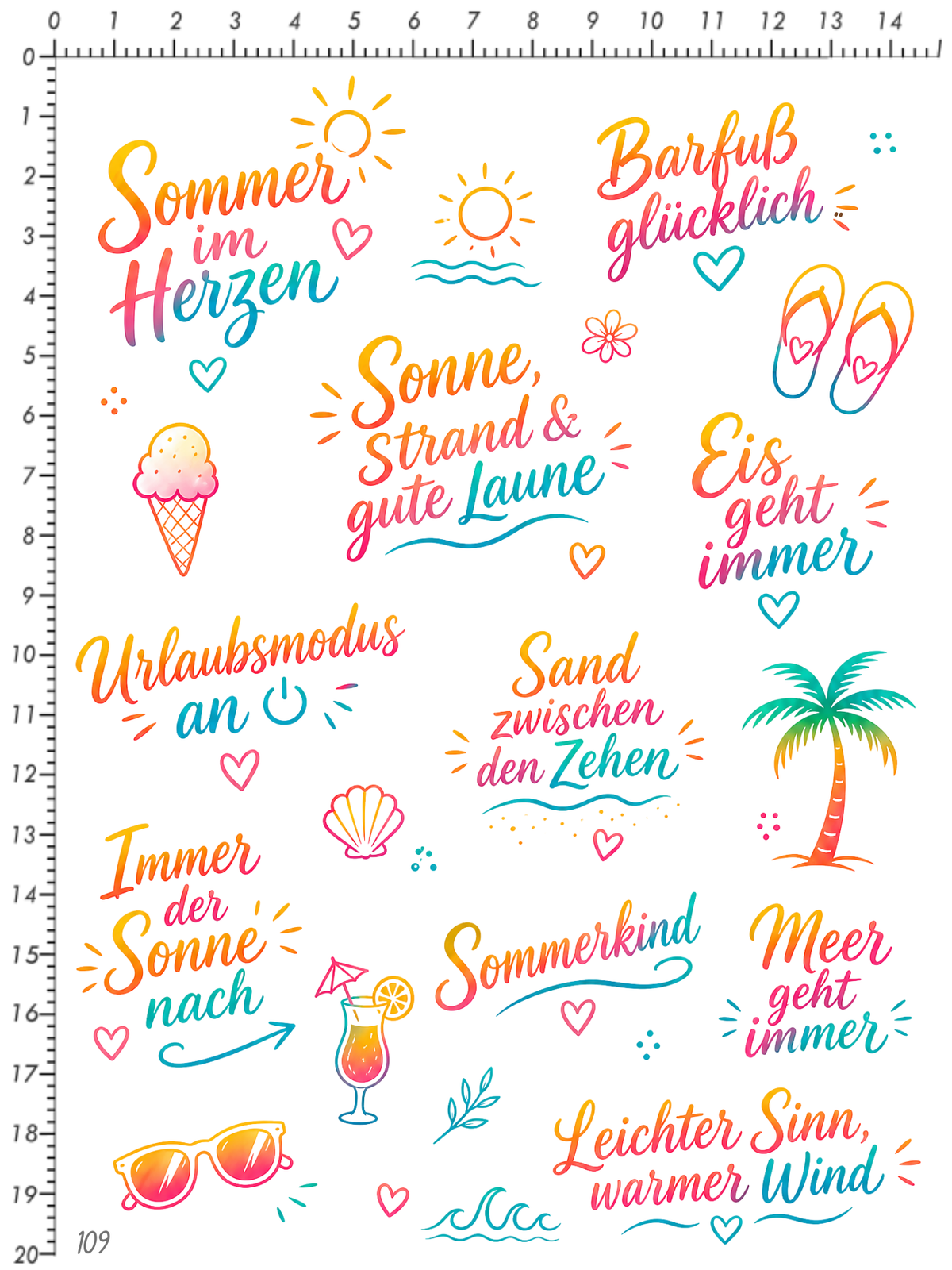 Rub On randlos •Urlaubsmodus• •109•
