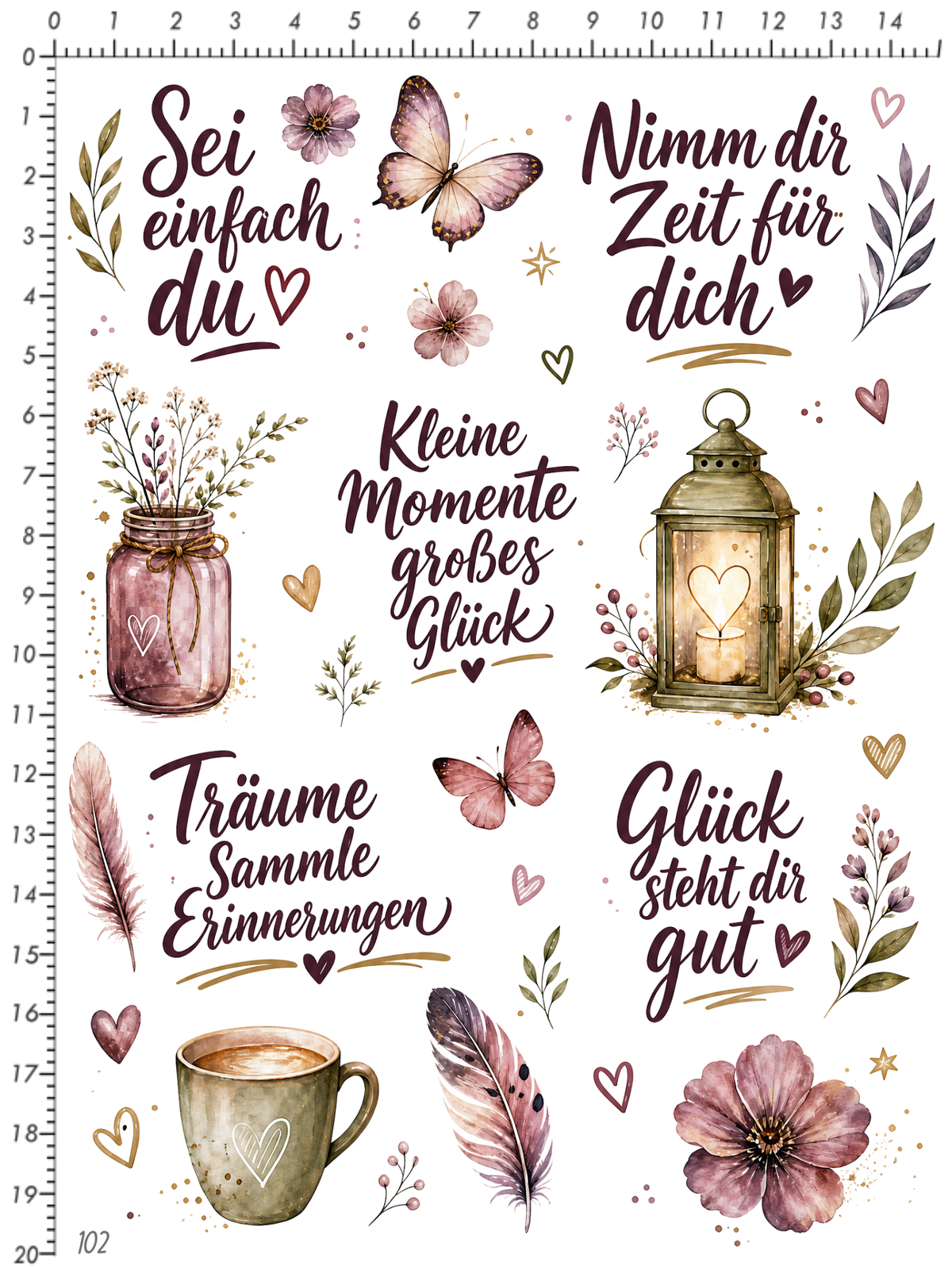 Rub On randlos •Sanfte Poesie• •102•