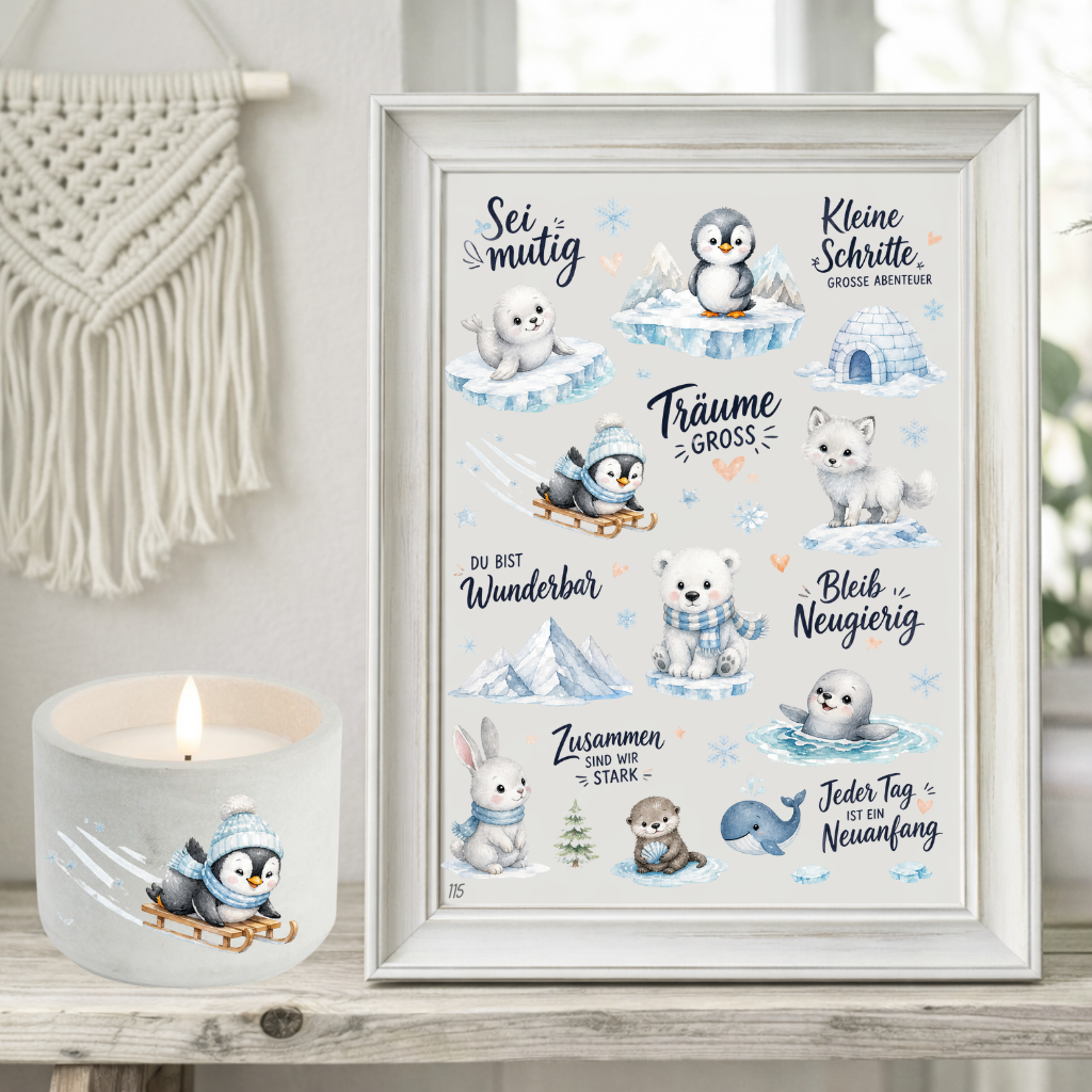Rub On randlos •Polar Tiere• •114•