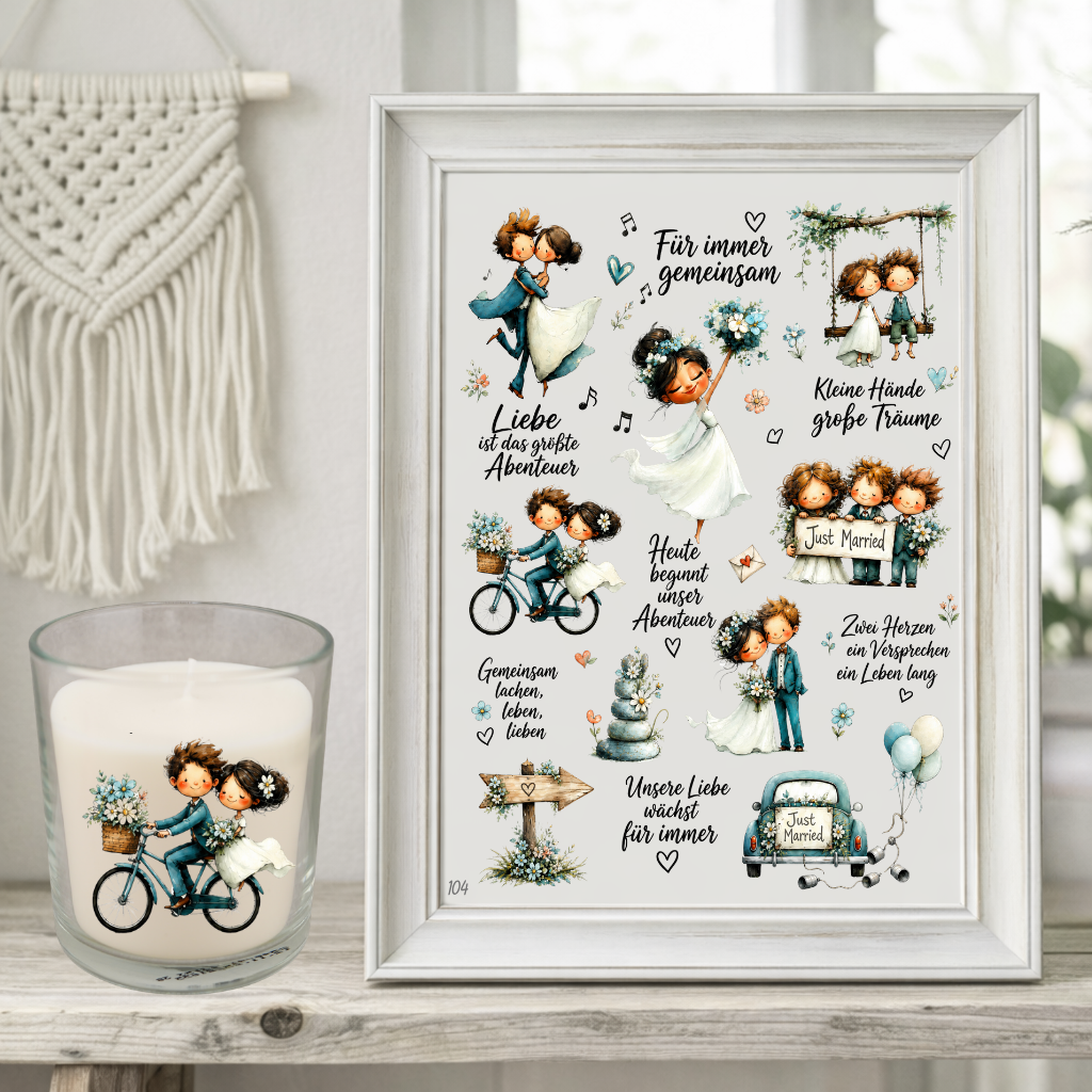 Rub On randlos •Hochzeit• •104•
