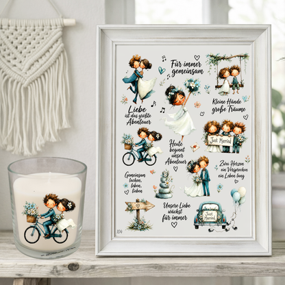 Rub On randlos •Hochzeit• •104•