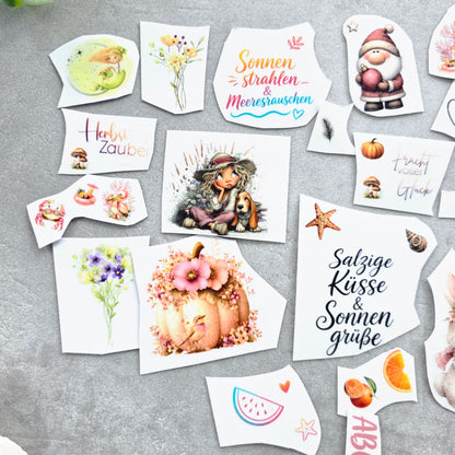 Rub-On Wundertüte Set 10 – ca. 24 Einzelmotive aus aktuellen Kollektionen (Limited Edition)
