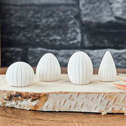 Silikon Gießform Mini Eier geriffelt