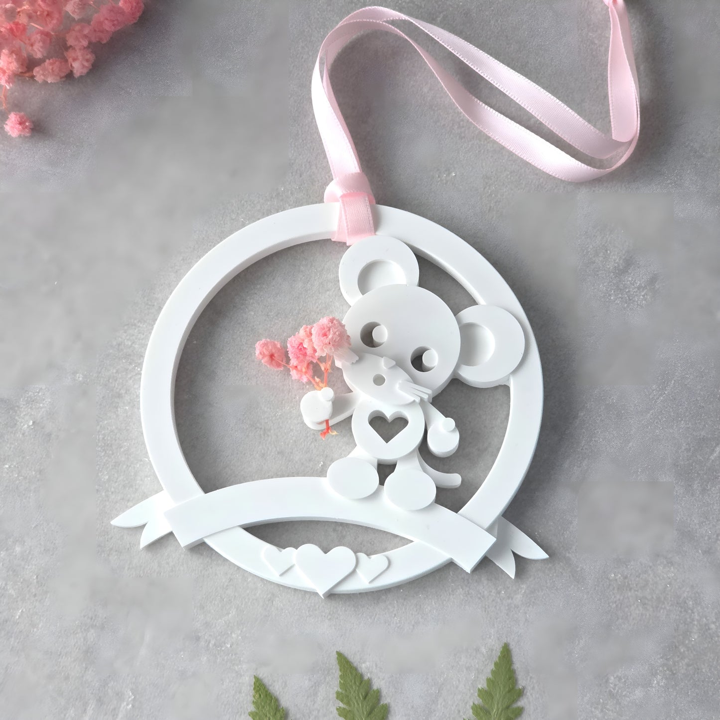Loop · Maus mit Blumen