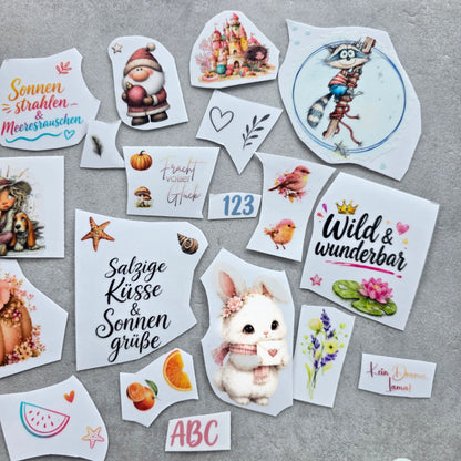 Rub-On Wundertüte Set 10 – ca. 24 Einzelmotive aus aktuellen Kollektionen (Limited Edition)
