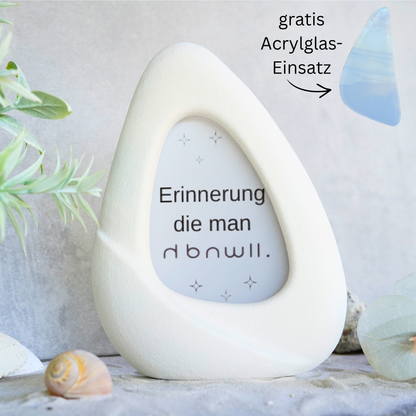 Bilderrahmen Stein mit Acryl Einsatz "gratis"
